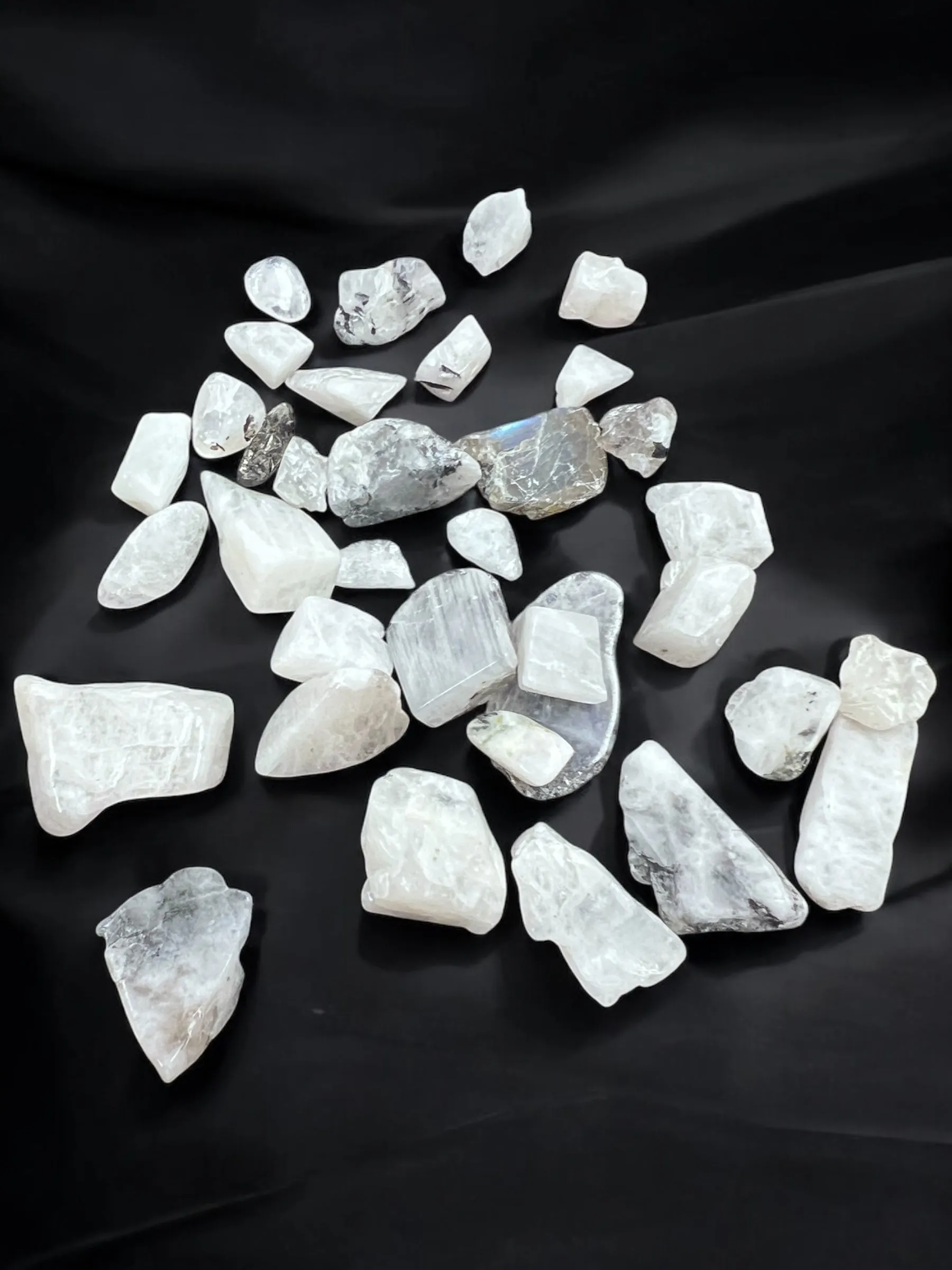 Rainbow Moonstone Gemstone Chips