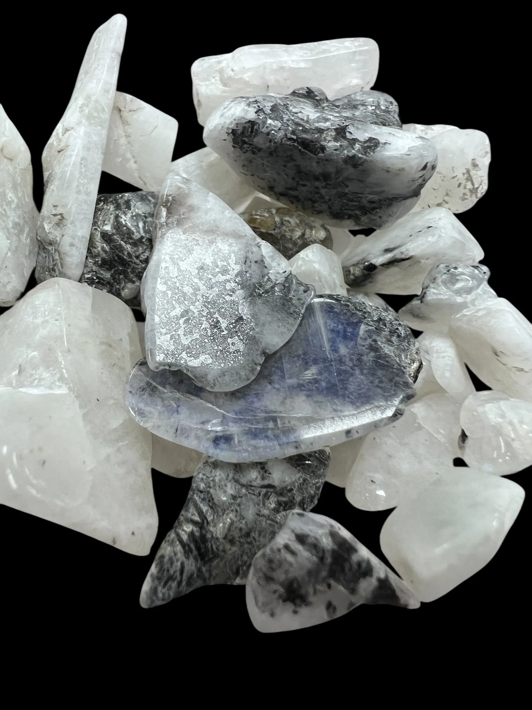 Rainbow Moonstone Gemstone Chips