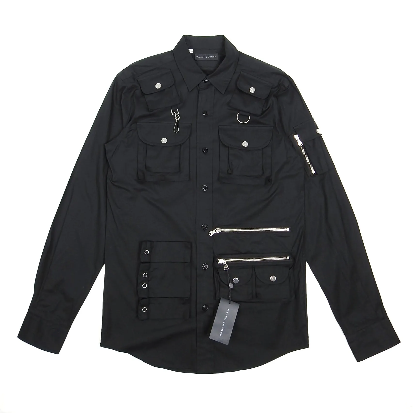 Ralph Lauren Black Label Multi Pocket Shirt Black Small