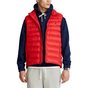 Ralph Lauren Mens Packable Gilet Red