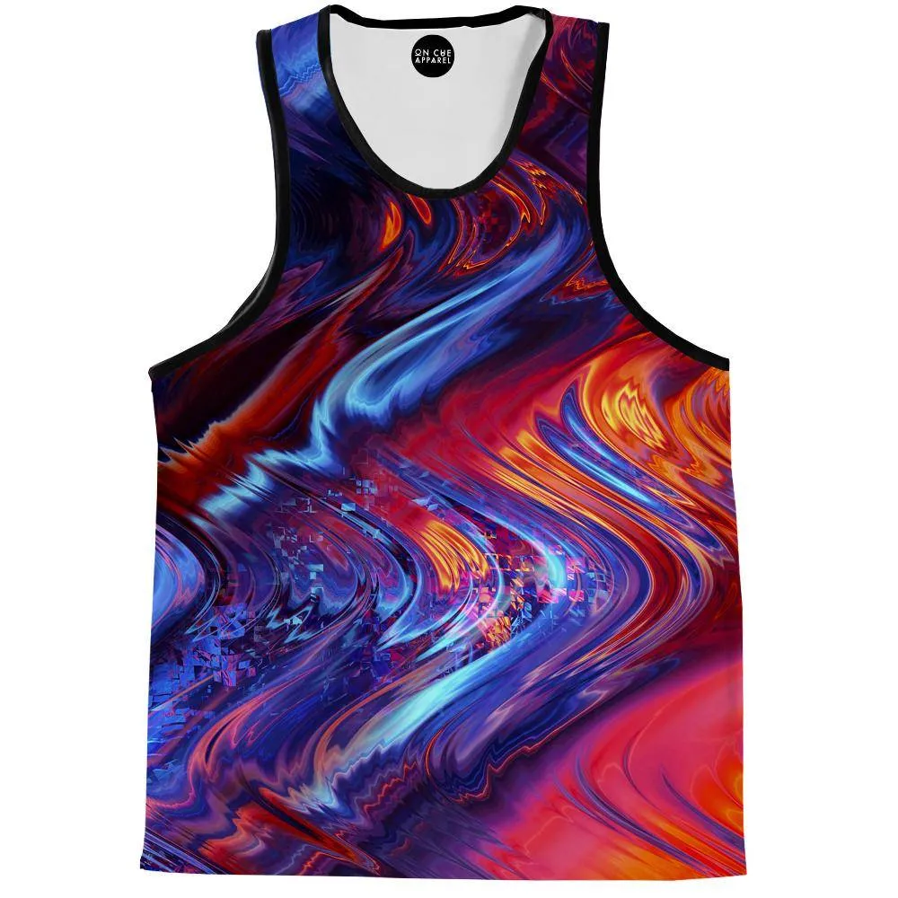 Red Beams Tank Top