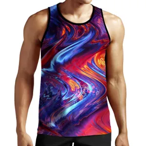 Red Beams Tank Top