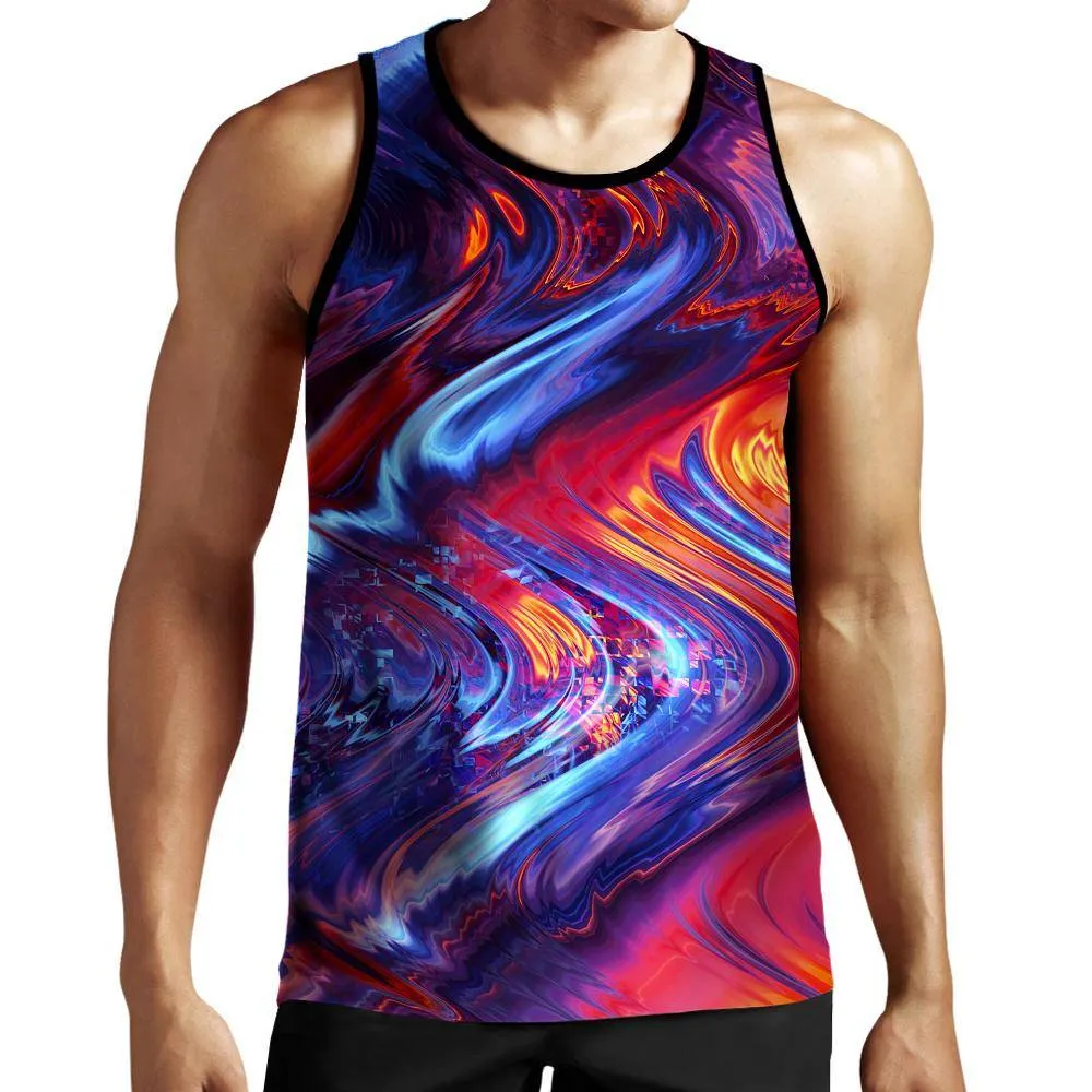 Red Beams Tank Top