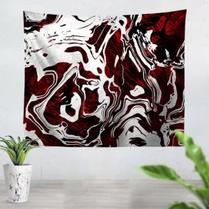 Red Flow Tapestry