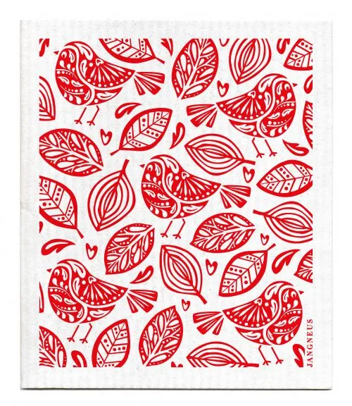 Red Robins Dishcloth