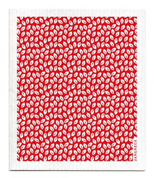 Red Thyme Leaves Dishcloth