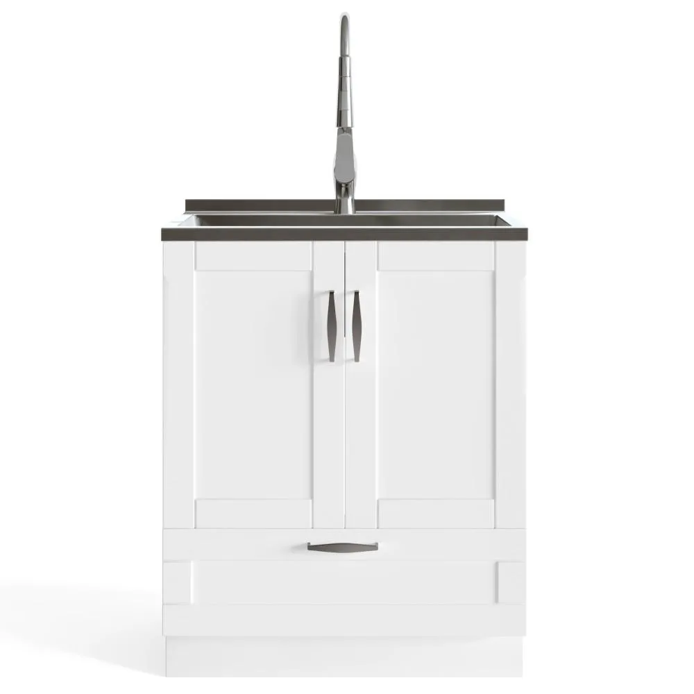 Reed All-In-One 28 inch Laundry Utility Sink and Cabinet