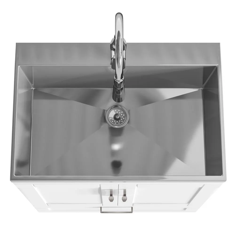 Reed All-In-One 28 inch Laundry Utility Sink and Cabinet