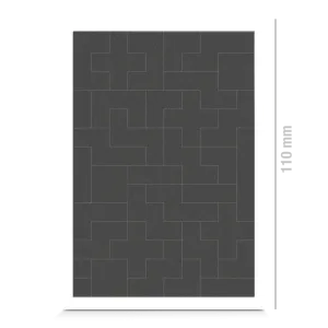 Reflektierende Textilsticker: Bricks