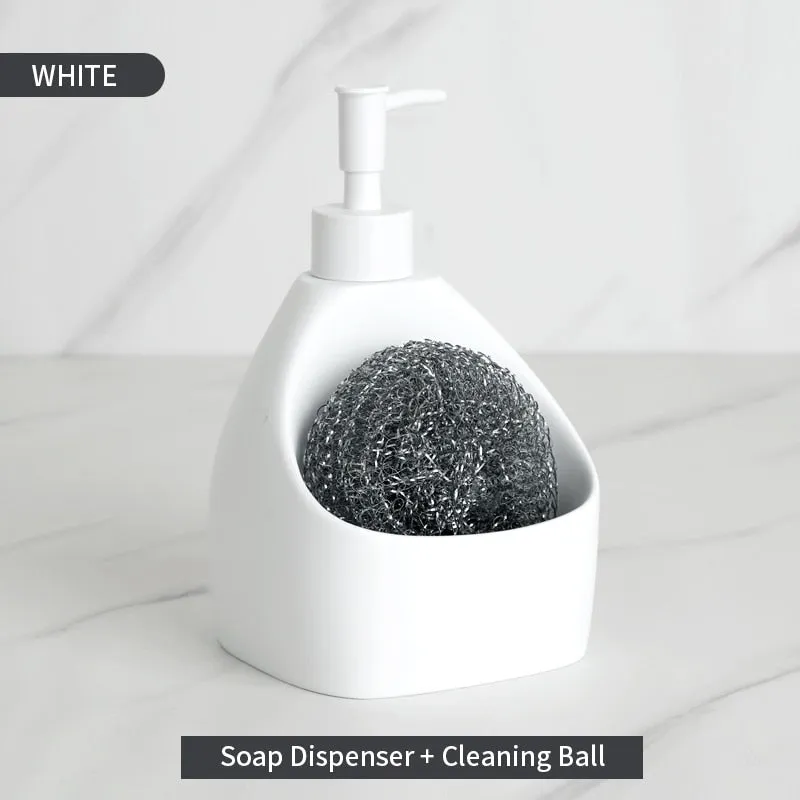Resin Soap Dispenser And Sponge Caddy Holder