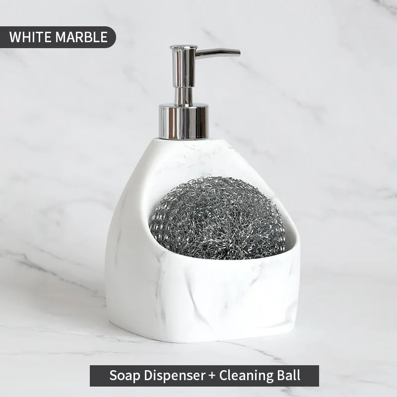 Resin Soap Dispenser And Sponge Caddy Holder