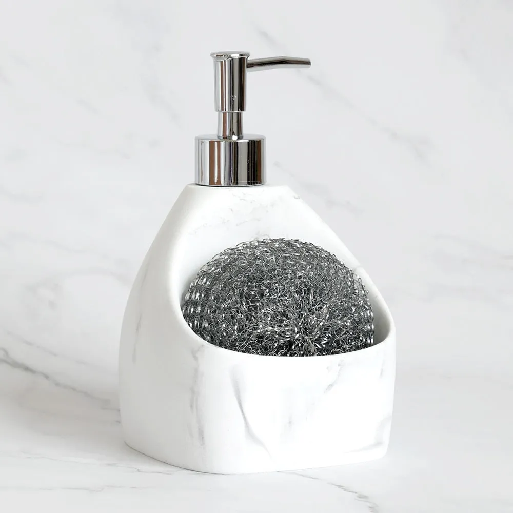 Resin Soap Dispenser And Sponge Caddy Holder