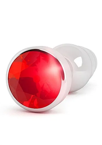 Rich R7 Silver Metal Plug - 3.9 Inch - Red Sapphire