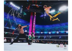 Roman Reigns Autographed Crown Jewel "Vs. Logan Paul" 16" x 20" Photo Fanatics