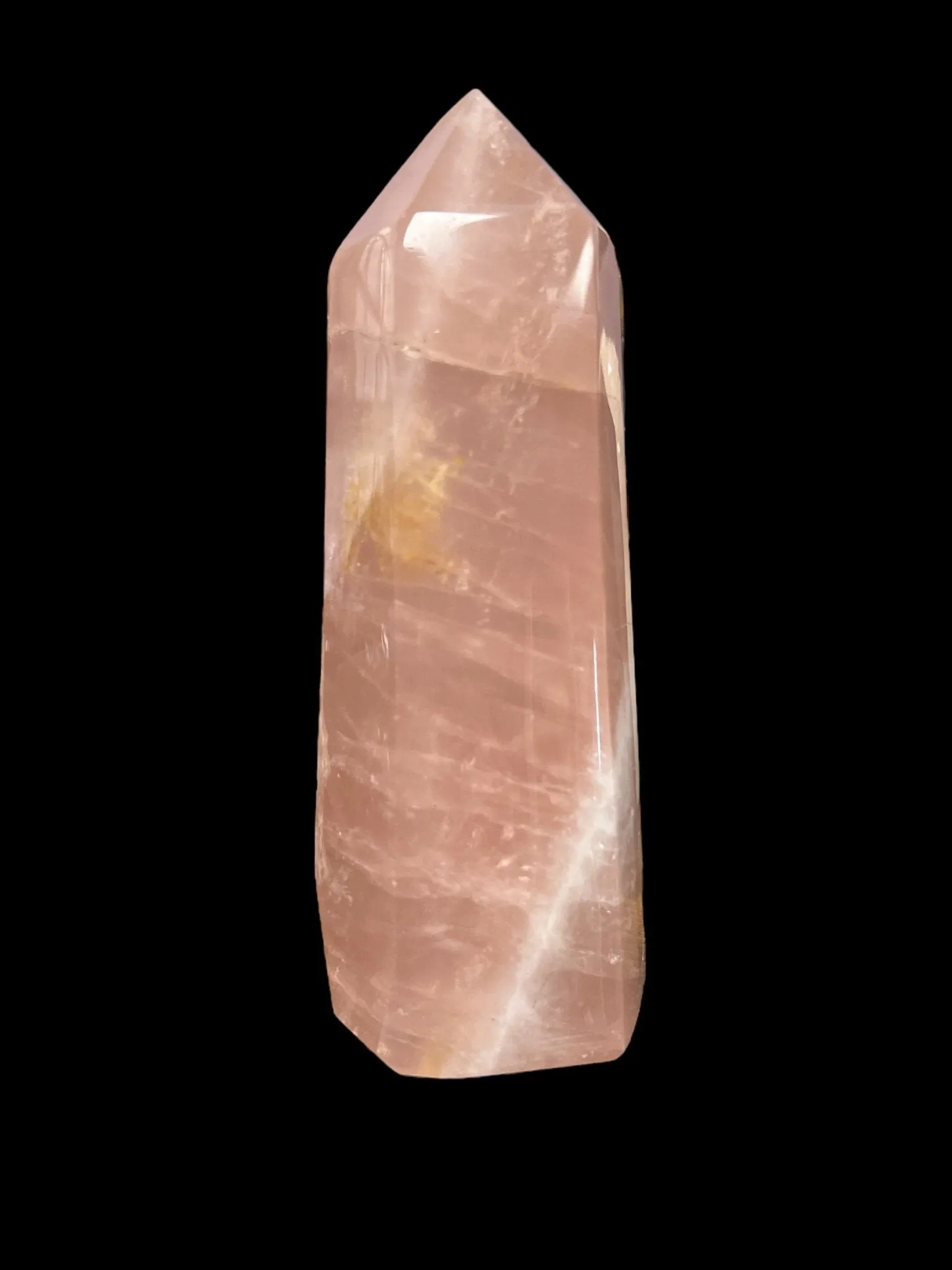 Rose Quartz Towers - Deep Pink Crystal Tower