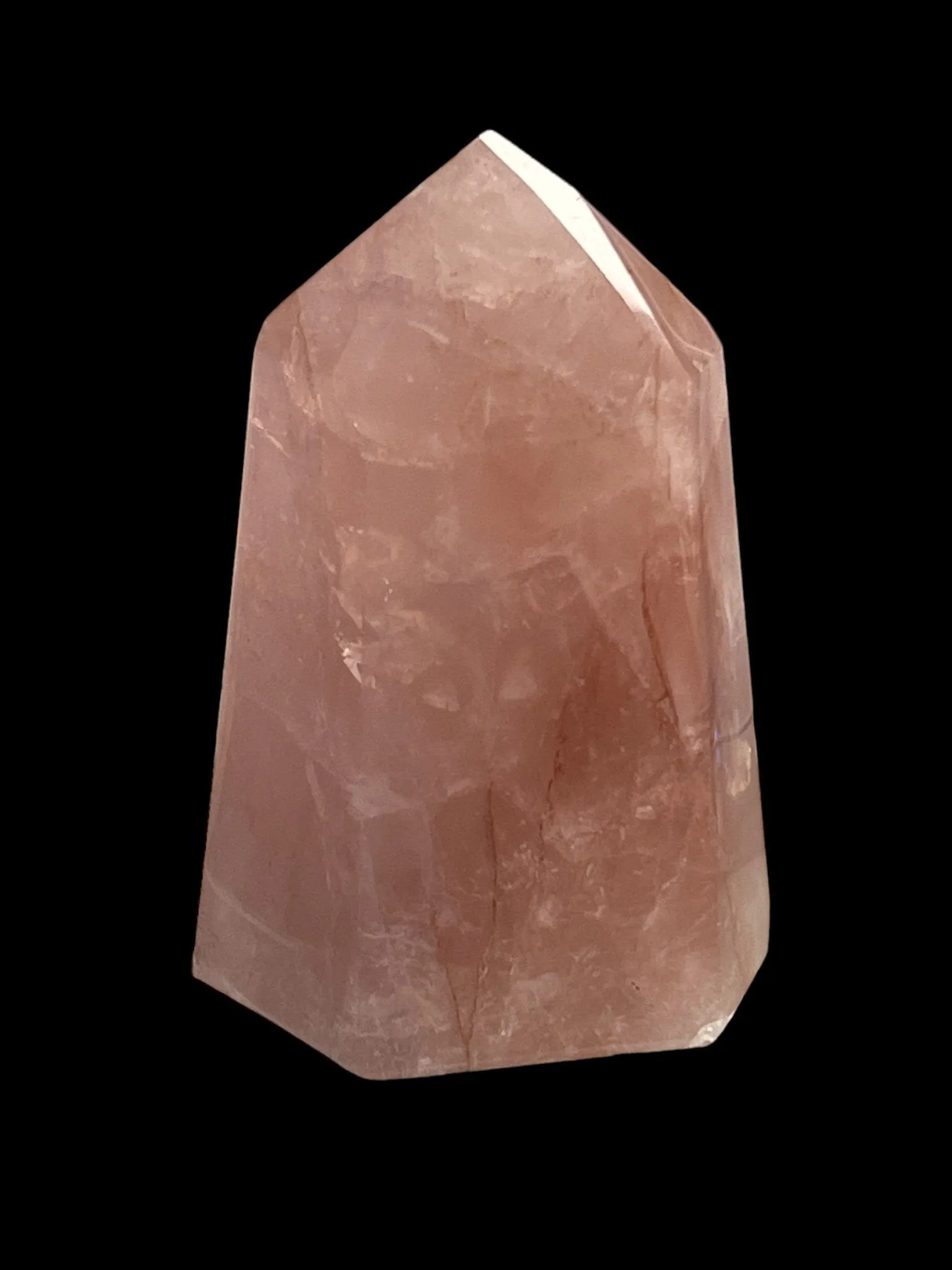 Rose Quartz Towers - Deep Pink Crystal Tower