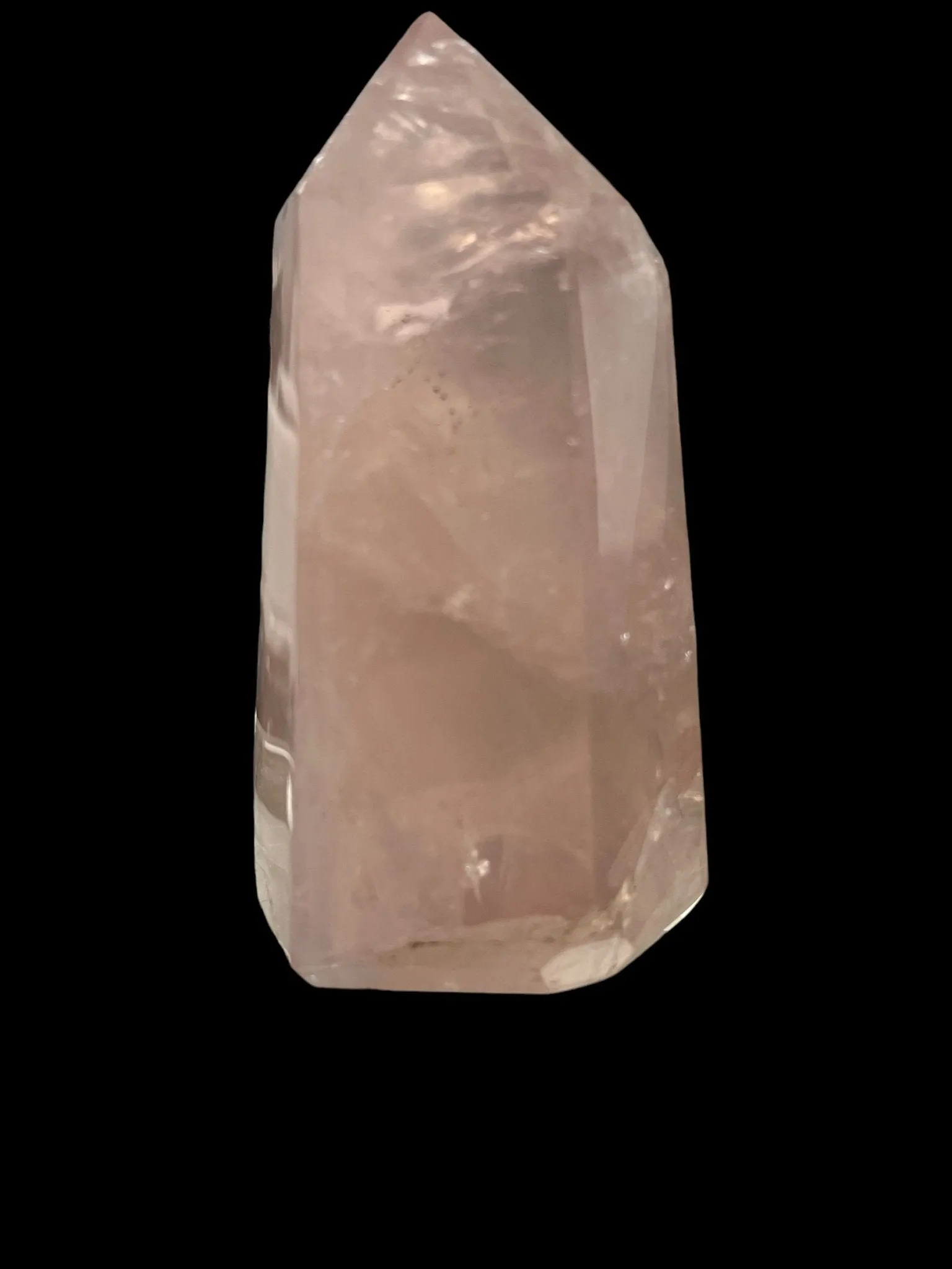 Rose Quartz Towers - Deep Pink Crystal Tower