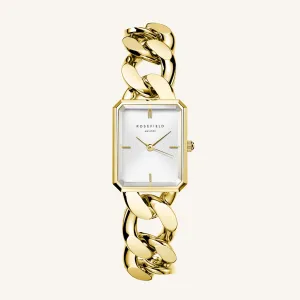 Rosefield The Octagon XS Chain Watch Studio Edition White GoldLadies Watch