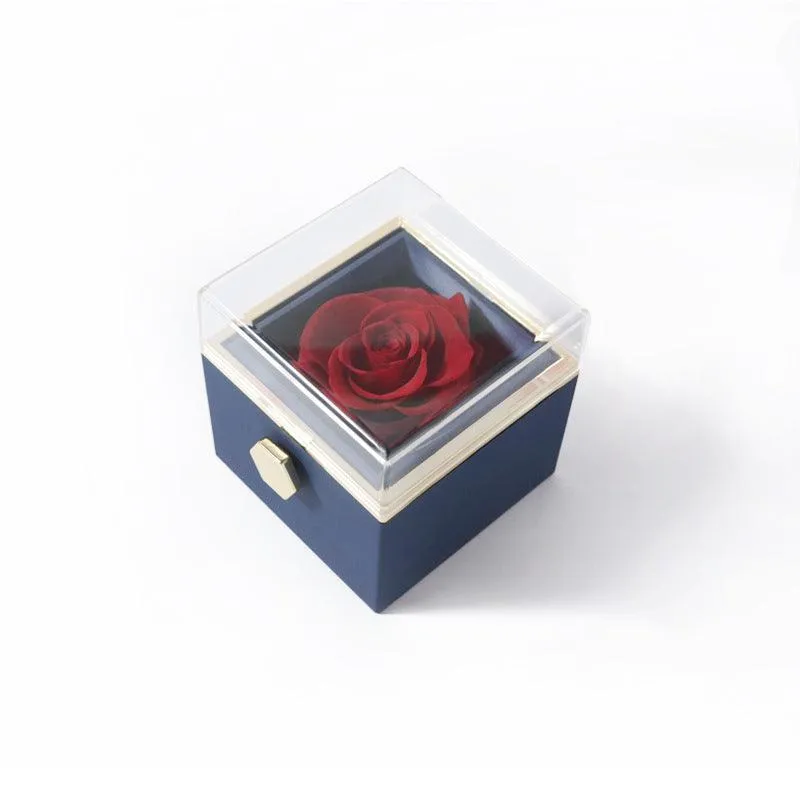 Rotating Floral Jewelry Organizer - Elegant Storage for Accessories