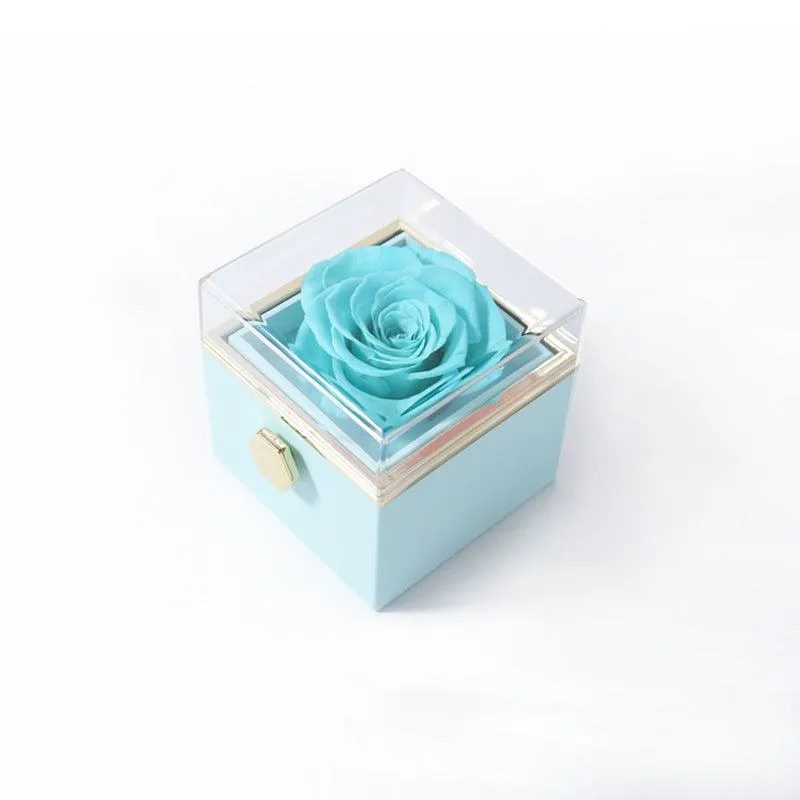 Rotating Floral Jewelry Organizer - Elegant Storage for Accessories