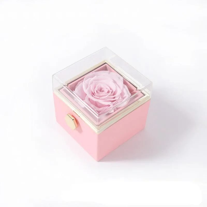 Rotating Floral Jewelry Organizer - Elegant Storage for Accessories