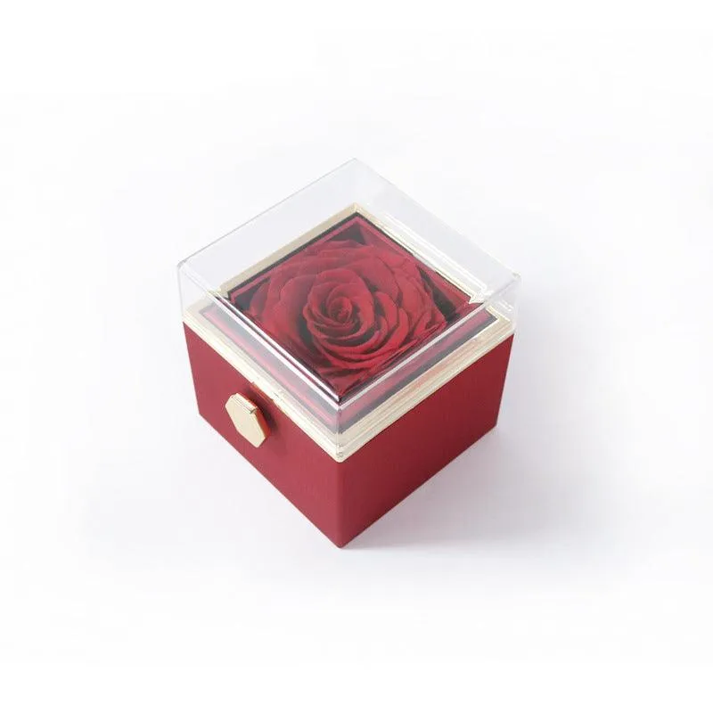 Rotating Floral Jewelry Organizer - Elegant Storage for Accessories