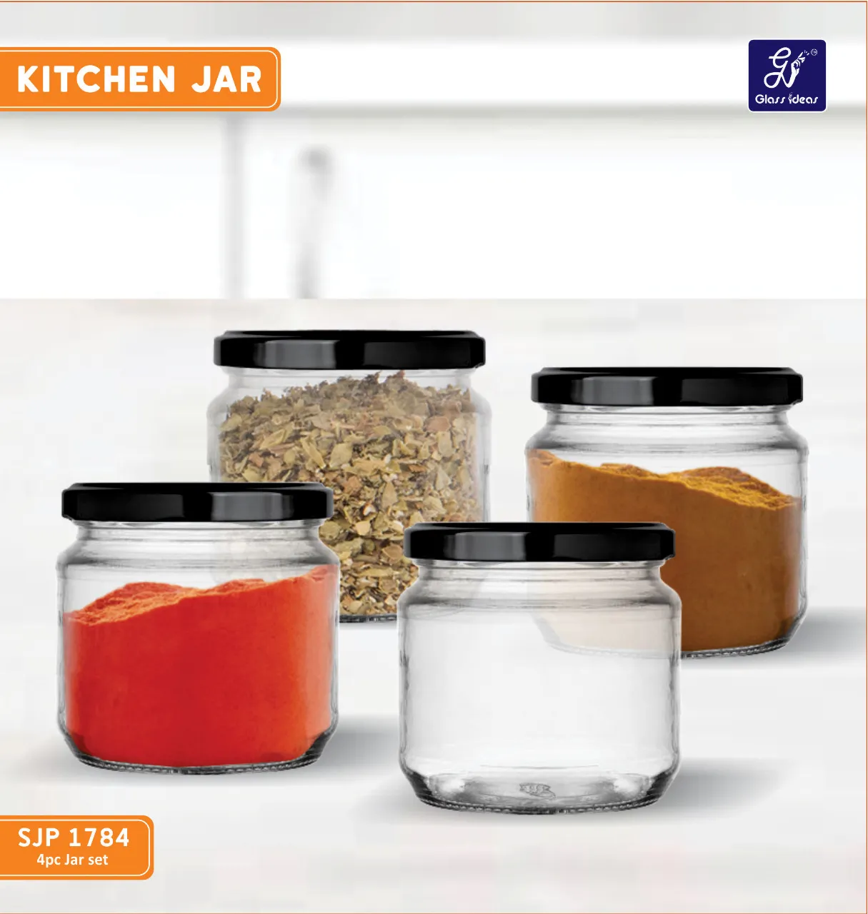 Round Jar with metal cap