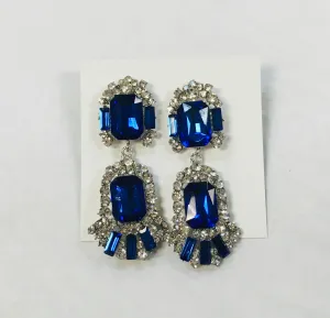 Royal Blue Jewel Earrings
