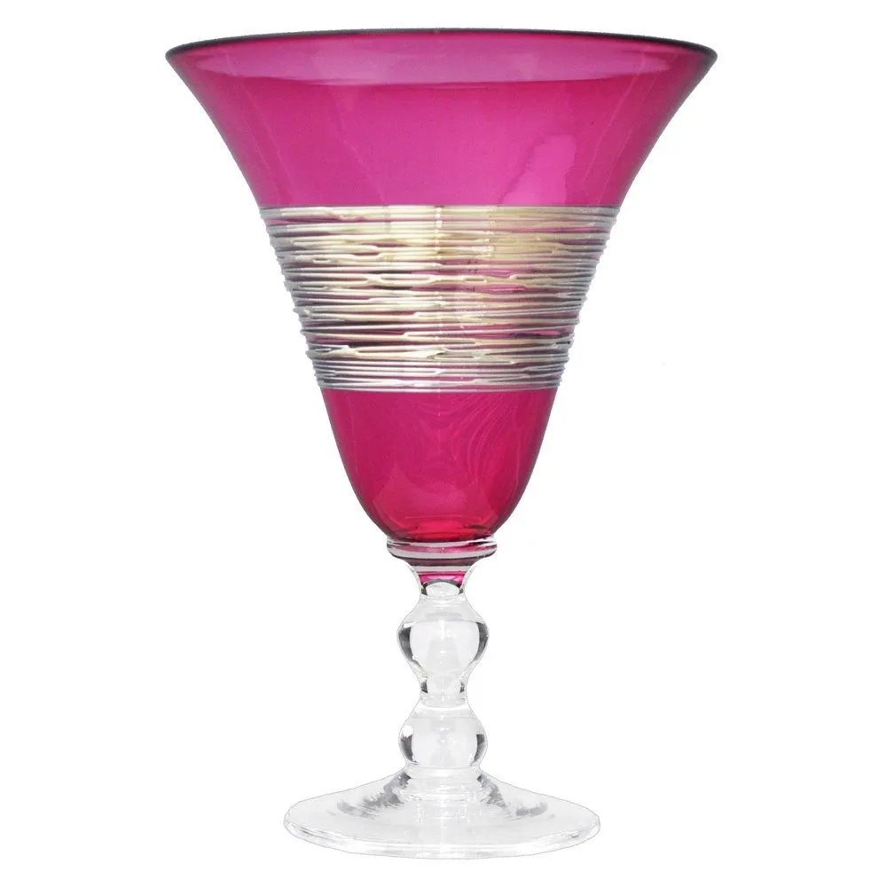 Ruby Silverspun Water Glass