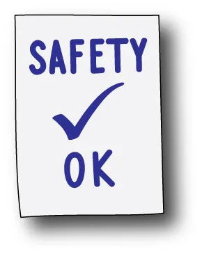 Safety OK Vinyl Decals