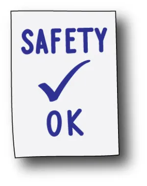 Safety OK Vinyl Decals