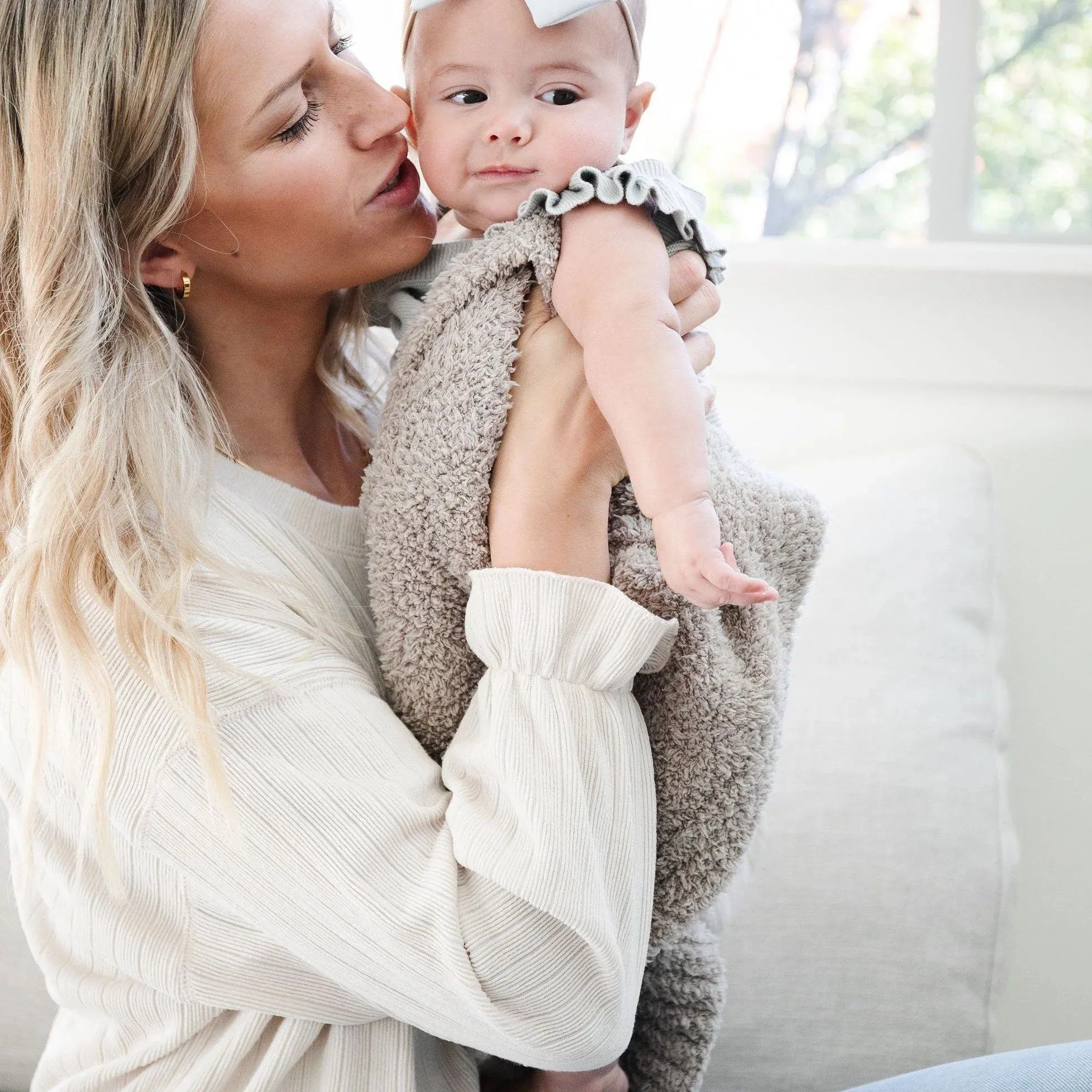 SARANONI Bamboni Mini Blanket  • Taupe