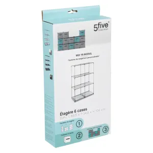 Scaffale con 6 Mensole 68,5 x 34,5 x 104 cm