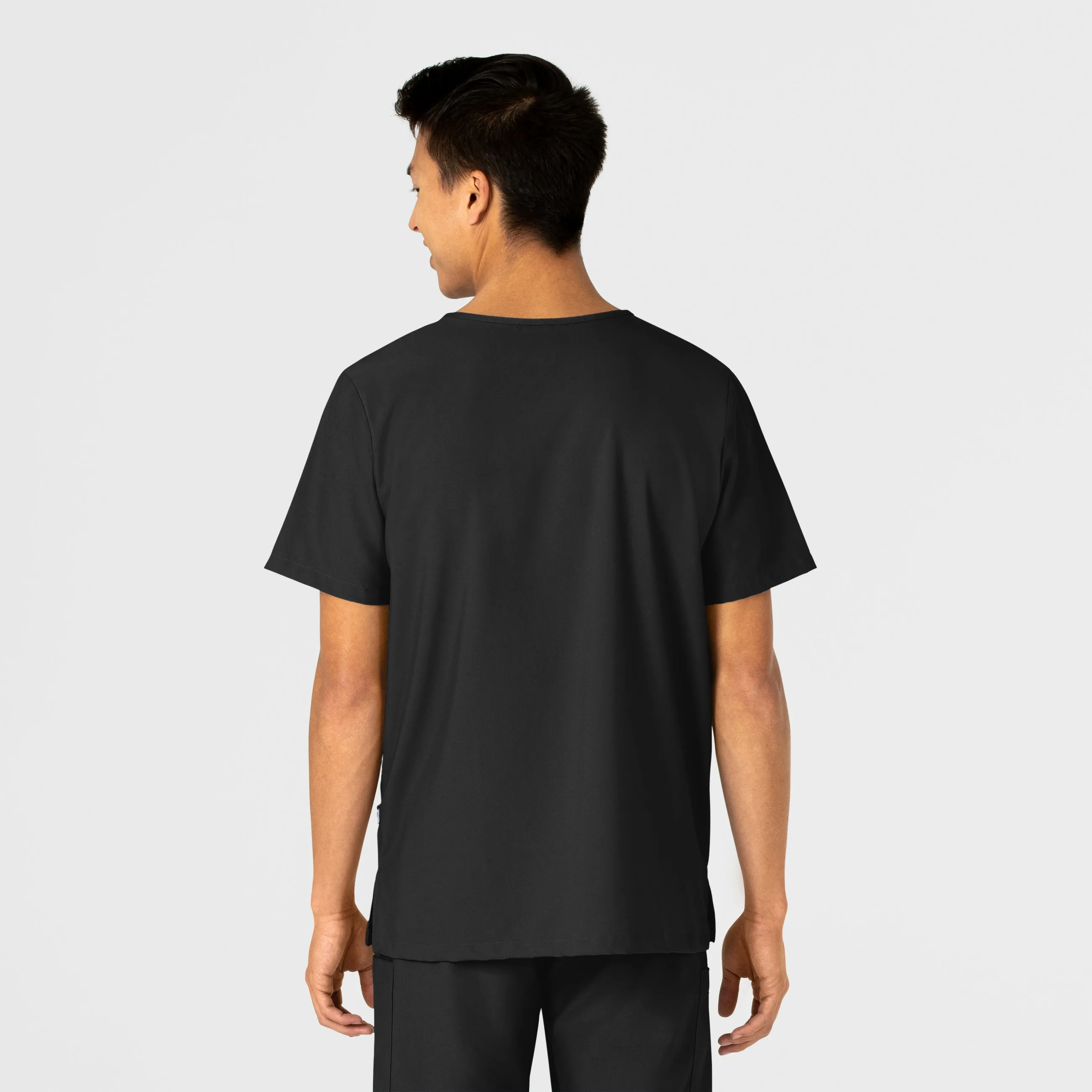 SCC W123 Unisex 4 Pocket Utility Scrub Top With Logo