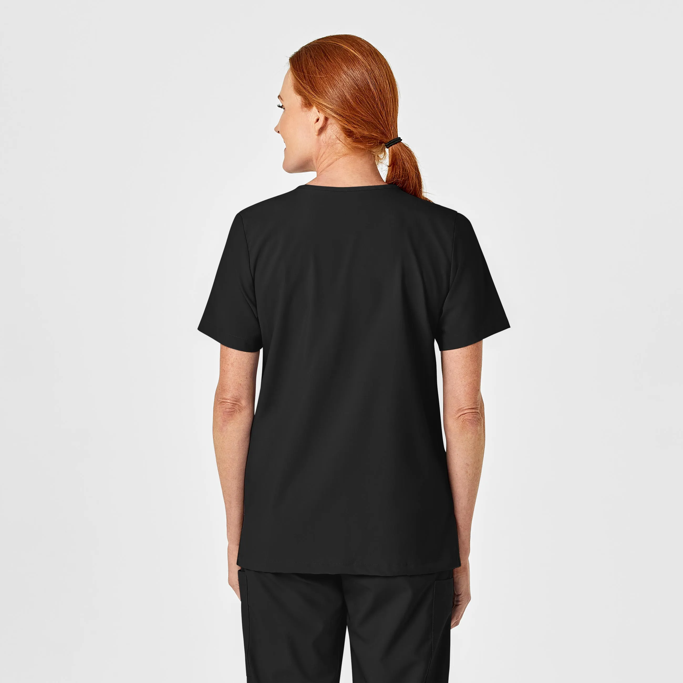 SCC W123 Unisex 4 Pocket Utility Scrub Top With Logo
