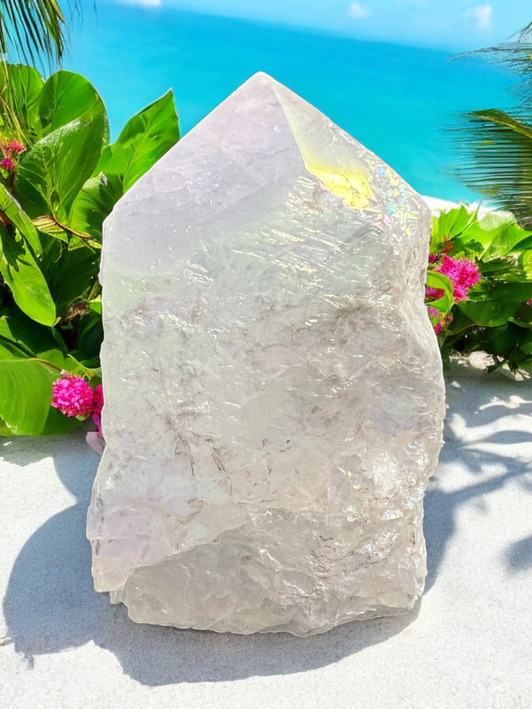 Semi-Polished Gemstone Crystal Points