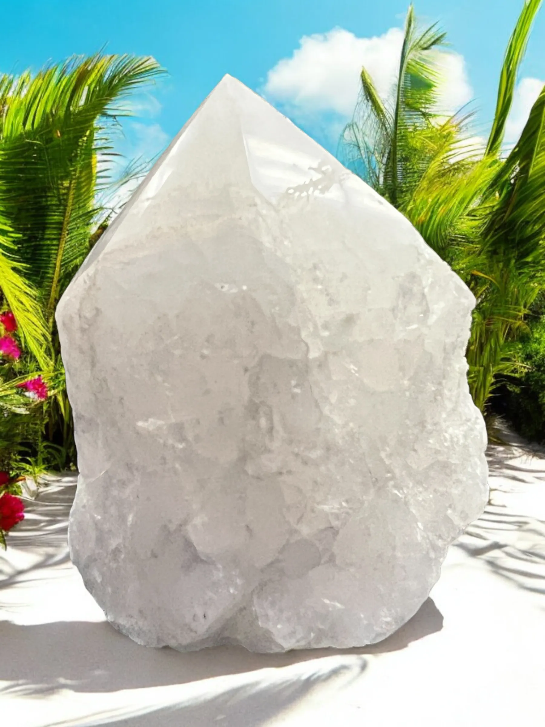 Semi-Polished Gemstone Crystal Points