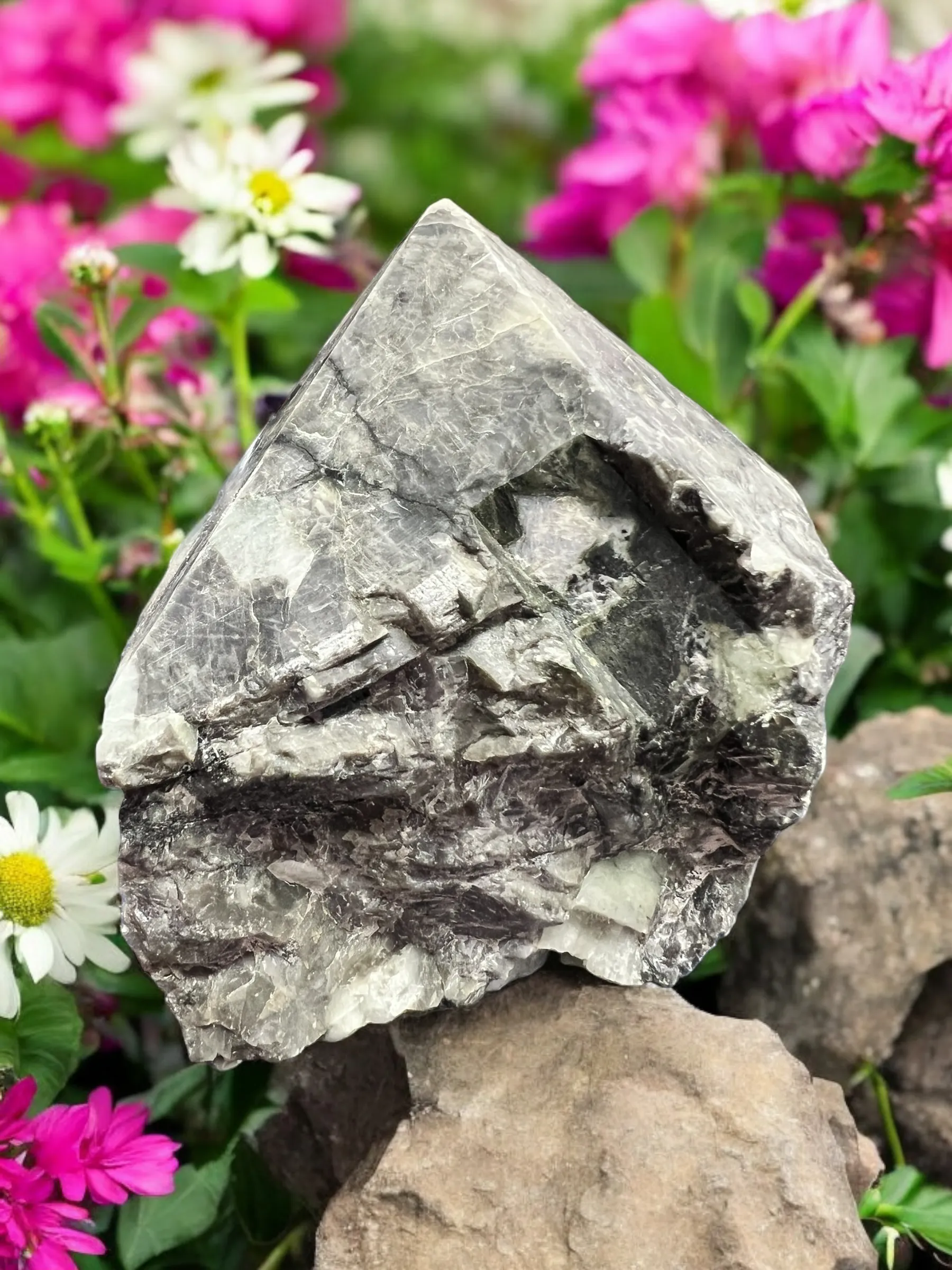 Semi-Polished Gemstone Crystal Points