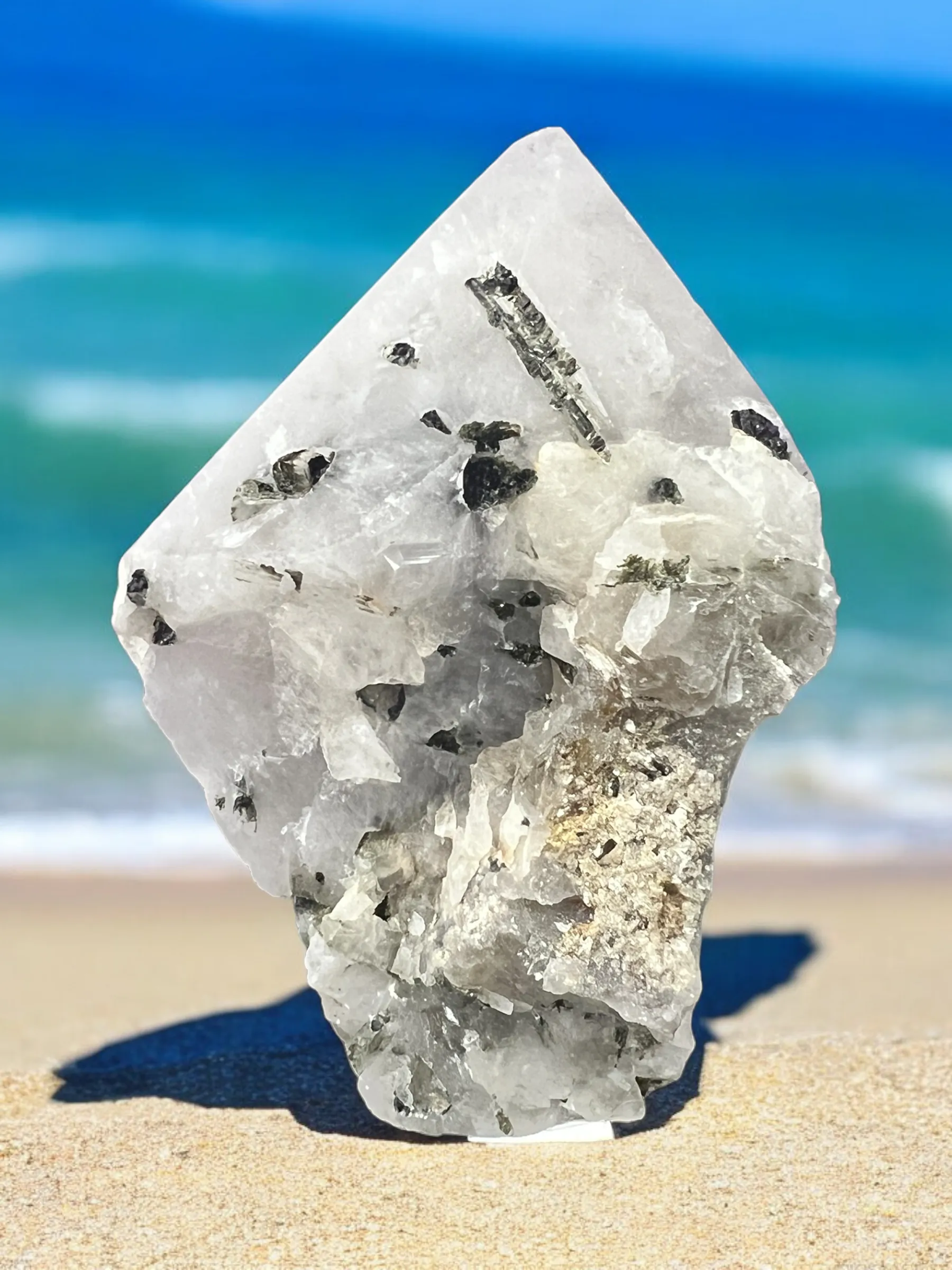 Semi-Polished Gemstone Crystal Points