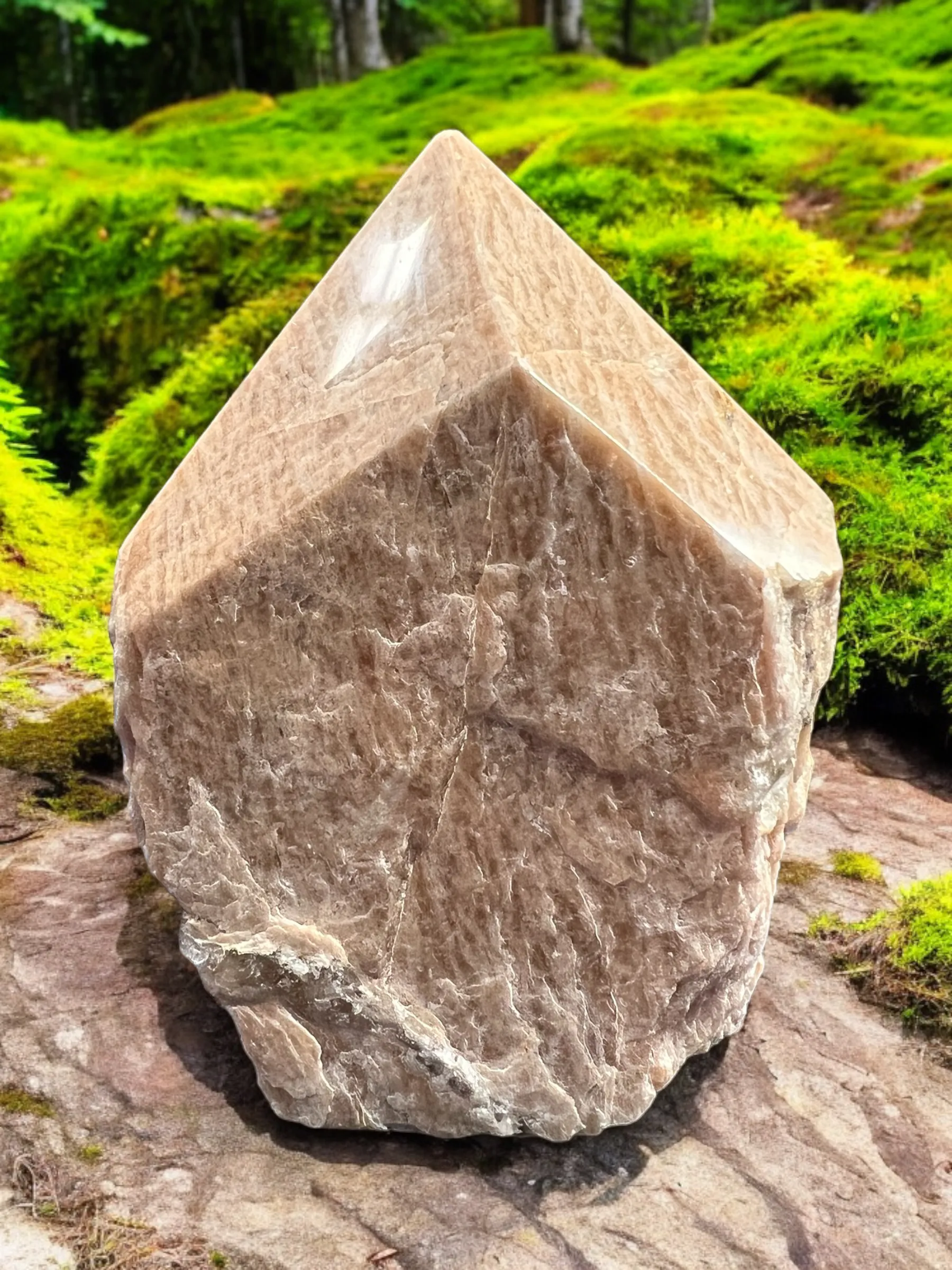 Semi-Polished Gemstone Crystal Points