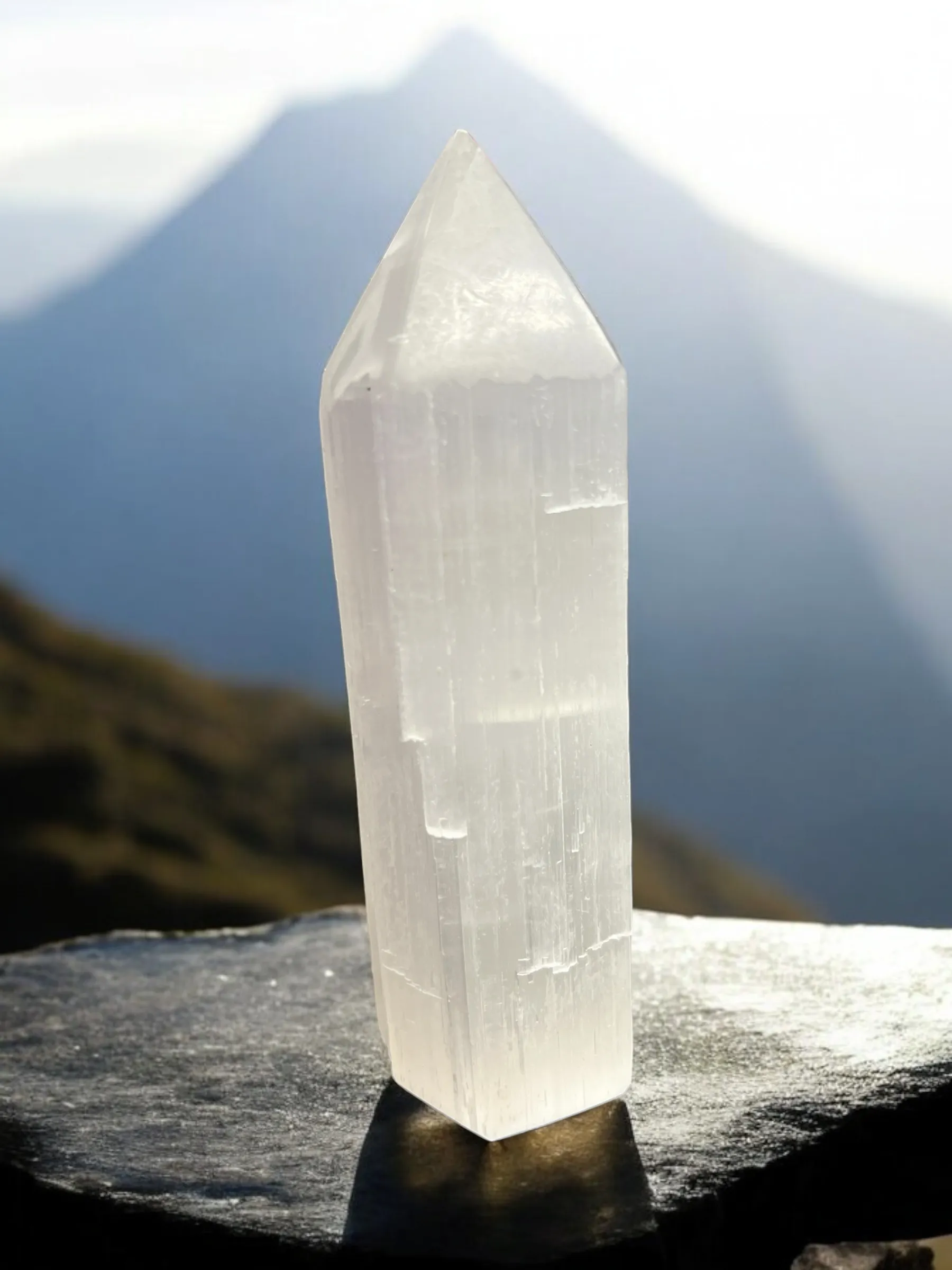 Semi-Polished Gemstone Crystal Points