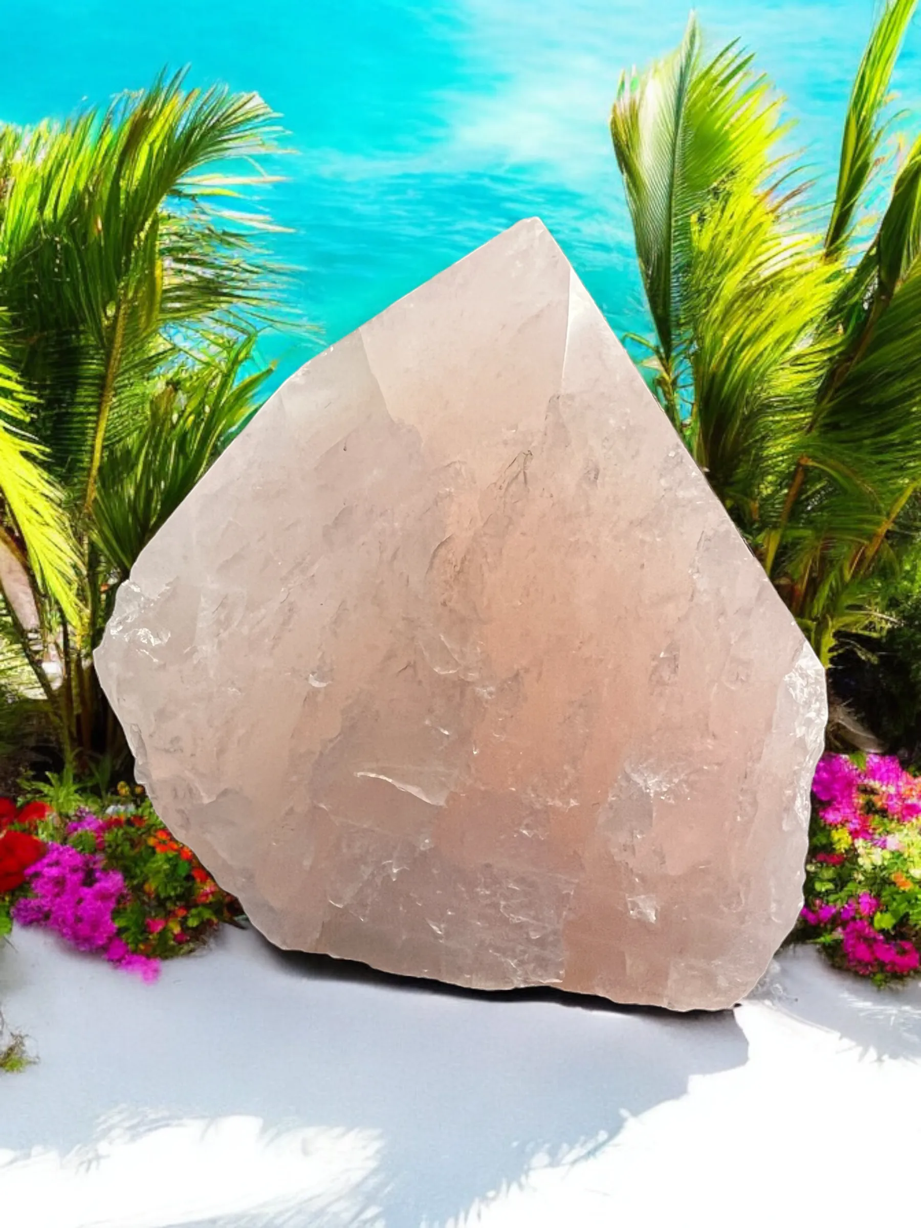 Semi-Polished Gemstone Crystal Points