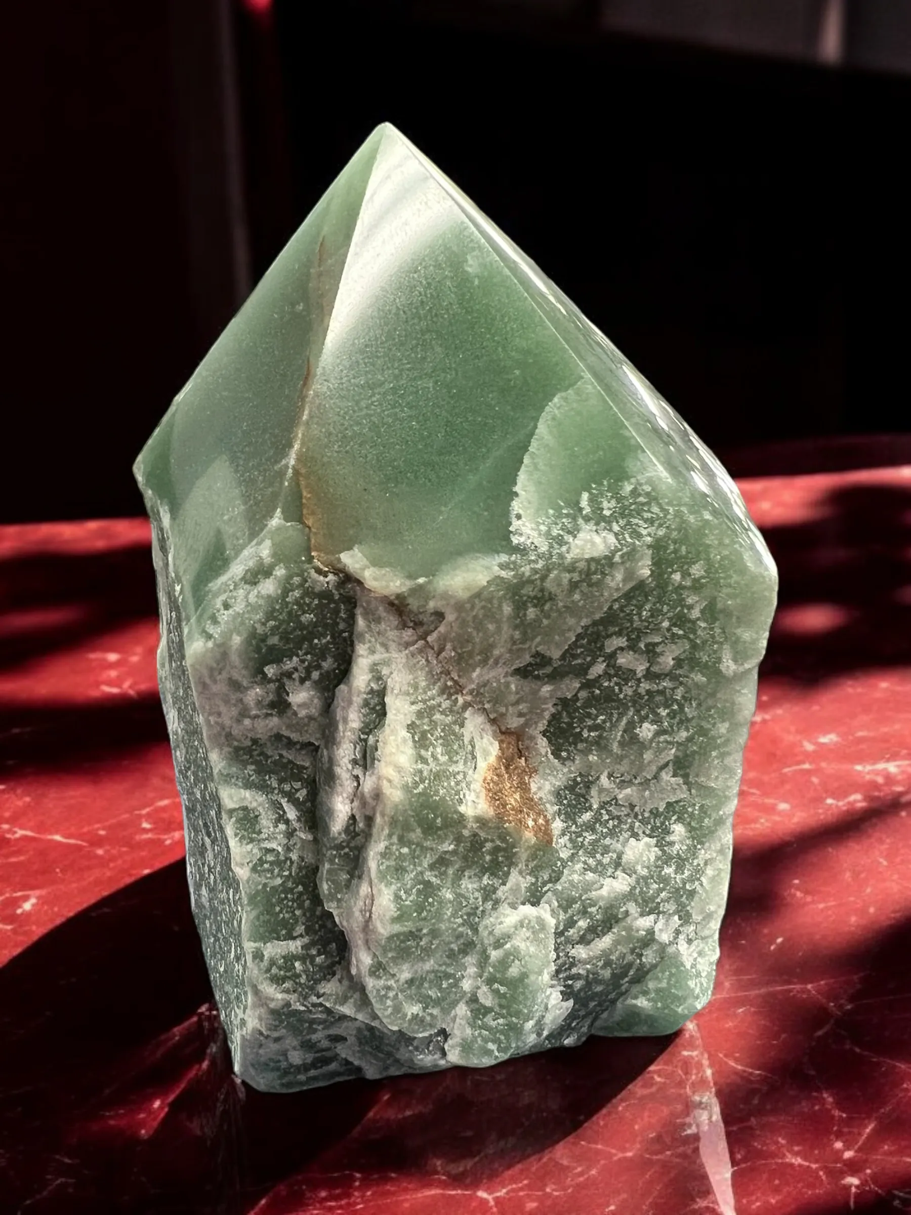 Semi-Polished Gemstone Crystal Points