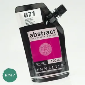 Sennelier ABSTRACT Acrylic Satin 120ml pouch - 671 - DEEP MAGENTA