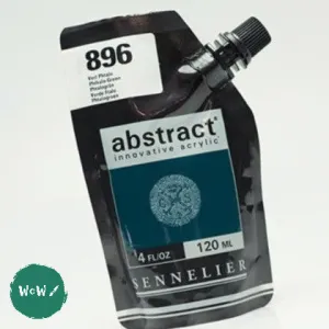 Sennelier ABSTRACT Acrylic Satin 120ml pouch - 896 - PHTHALO GREEN