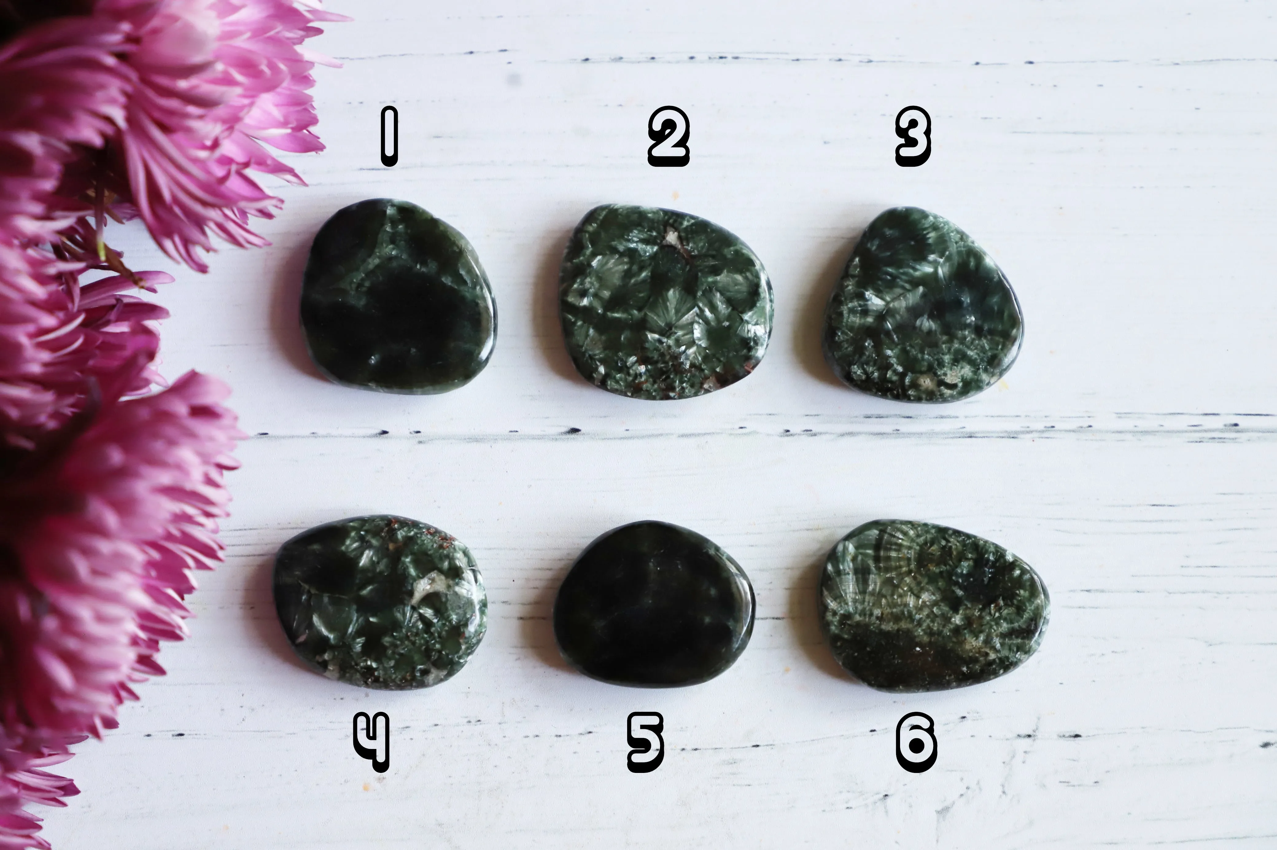 Seraphinite mini palmstone