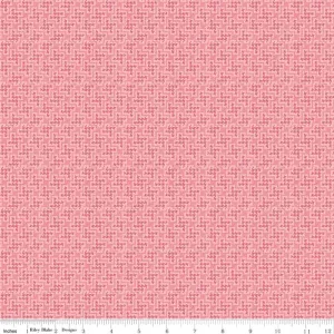 Shabby Strawberry Houndstooth on Pink by Emily Hayes for Riley Blake Designs
