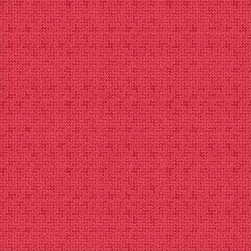 Shabby Strawberry Houndstooth on Red by Emily Hayes for Riley Blake Designs