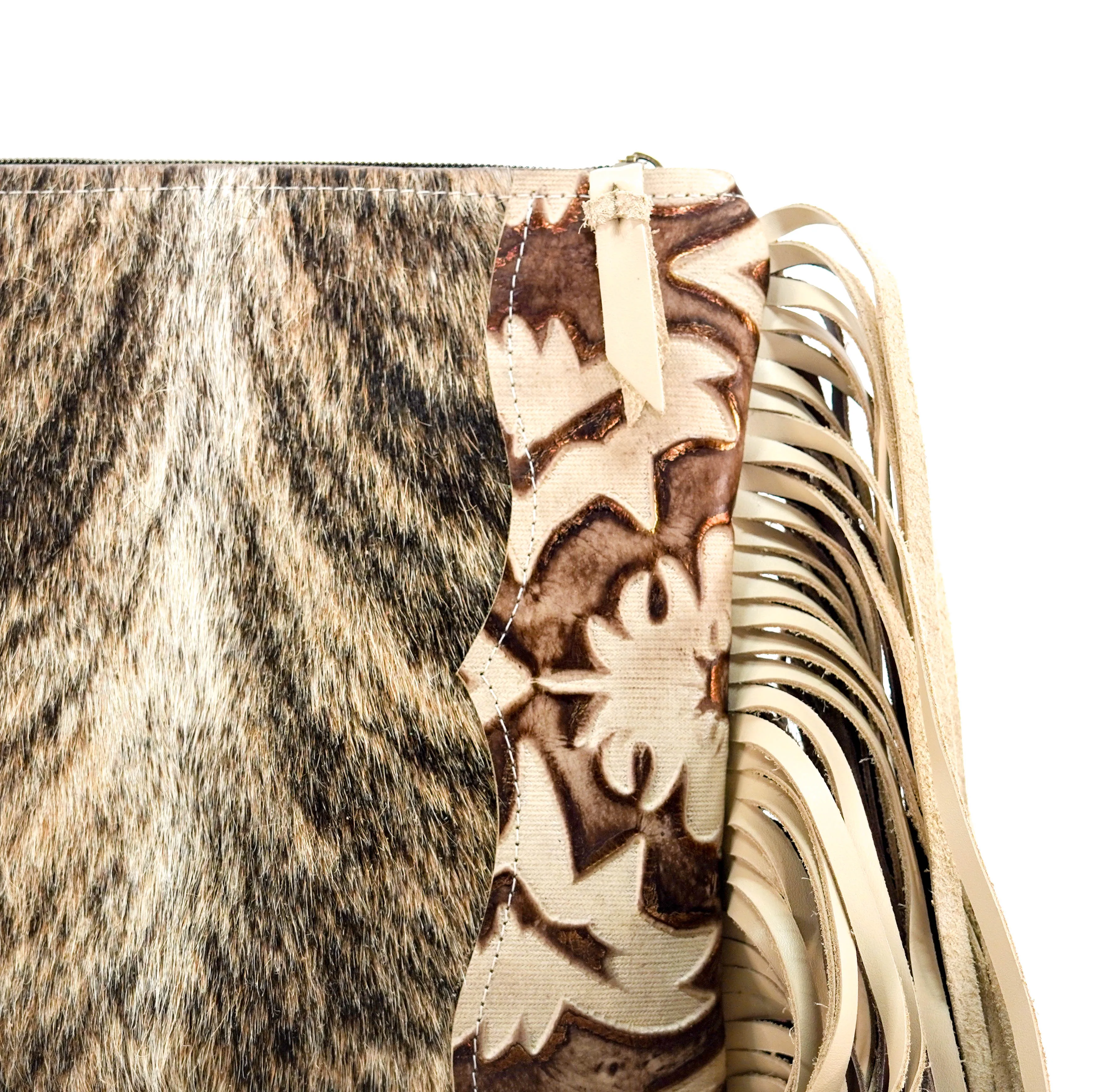 Shania - Brindle w/ Ivory & Brown Laredo