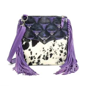 Shania - Chocolate & White w/ Midnight Rain Skulls